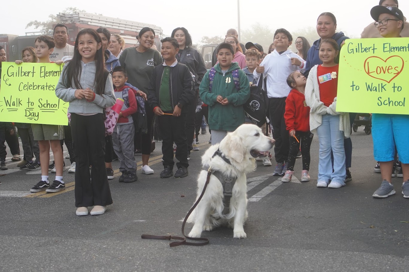 GGPD K9 Misha supports our Walk to School